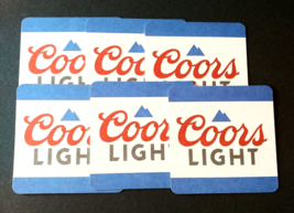 Coors Light Made to Chill Square Paper Beverage Coasters Breweriana 2021 Lot/6 - £7.55 GBP