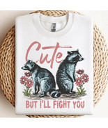 Cute but I&#39;ll fight you PNG, Funny Raccoon PNG Design, Cute Girl Shirt PNG - $2.50