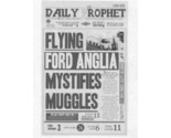 Harry Potter Daily Prophet Flying Ford Anglia Mystifies Muggles Prop/Rep... - $2.10