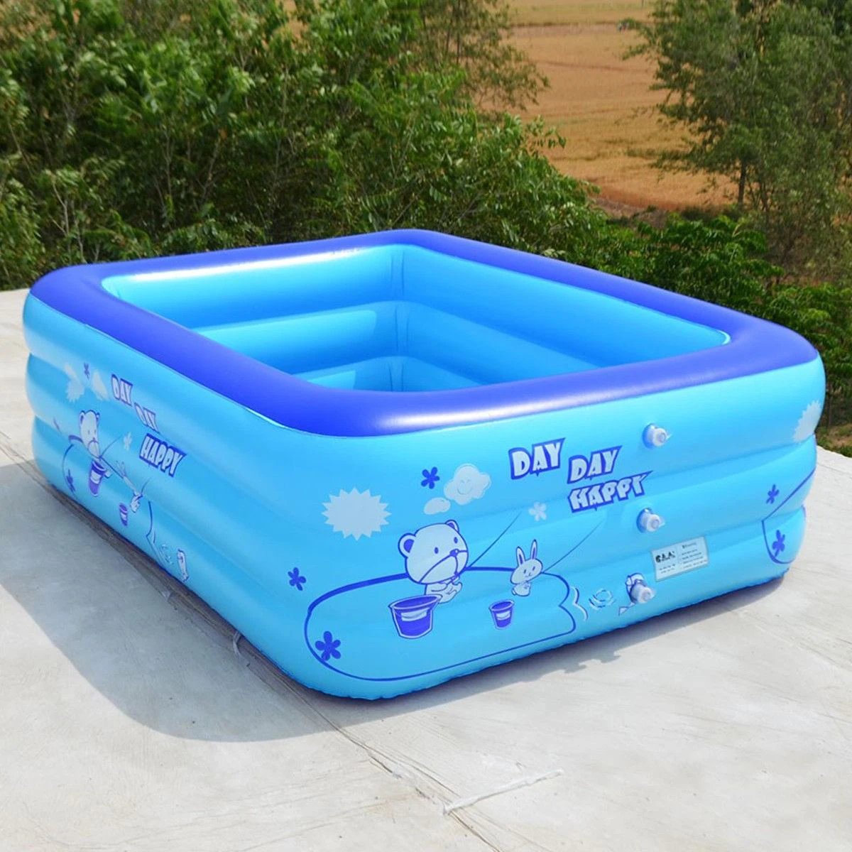 Outdoor Summer Indoor Kids New 120cm 2/3layers Children Inflatable Pool ... - £28.77 GBP+