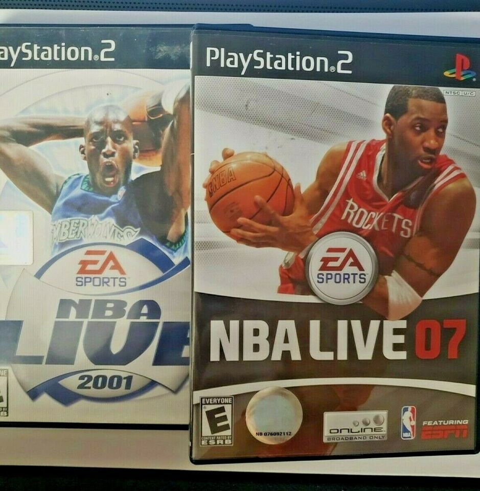 Primary image for EA SPORTS PLAYSTATION 2 NBA LIVE 2001 2007 Original Case With MANUALS