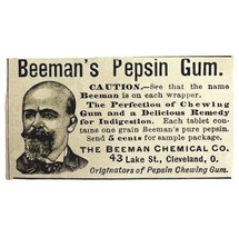 Beeman&#39;s Pepsin Gum Quack Medicine 1894 Advertisement Victorian Medical ... - £7.98 GBP