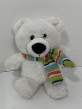 Gund Snowmates 4042771 mini plush beanbag white polar bear Christmas teddy 5&quot; - £7.11 GBP