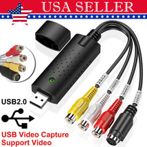 Usb 2.0 Audio Vhs To Dvd Converter Capture Card Recorder Analog Video Di... - £15.78 GBP
