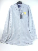 Antigua White Plaid Button Up Long Sleeve Shirt Mens 3XLT Nwt Customised - £19.60 GBP