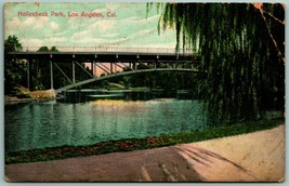 Bridge In Hollenbeck Park Los Angeles California CA UNP DB Postcard H1 - £3.17 GBP