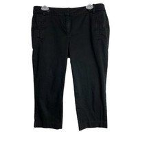 Ann Taylor Womens Pants Size 10 Petite Originals Black Career Pants Stre... - $17.59