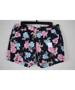 OLD NAVY Women&#39;s 5 in Cotton Floral Mid-Rise Blue Shorts size 6 New - $23.00 CAD