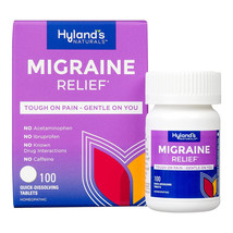 Hyland&#39;s Naturals Migraine Relief 100 Quick Dissolving Tablets - £23.52 GBP