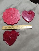 Vintage Valentine&#39;s Day Heart Cookie Cutters Design Press Shape 3pc 3&quot; &amp;... - $10.00