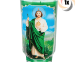 1x Cup Candle Saint Judas Design Glass Candle | Long Burntime | Fast Shi... - $16.02