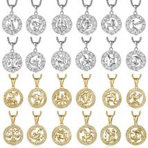 Zodiac Sign Necklace | 12 Constellation Pendants For Spiritual Men &amp; Women | Sil - £14.05 GBP