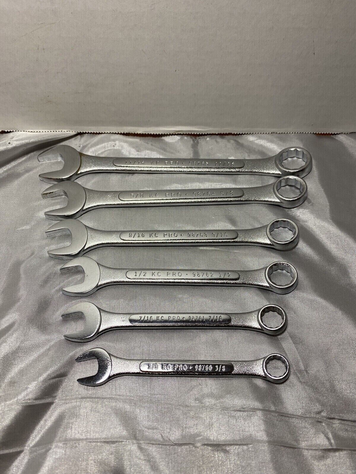 KC Professionals 6-piece SAE Combination Wrench Set 3/8"-11/16" - $24.95