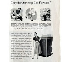 Chrysler Airtemp Gas Furnace 1948 Advertisement Home Appliance DWHH6 - £23.83 GBP