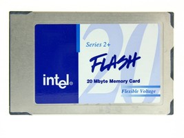 Intel Flash Séries 2 20MB Mémoire Pcmcia Carte Imc020flsp-15/25-s Industriel - £64.25 GBP