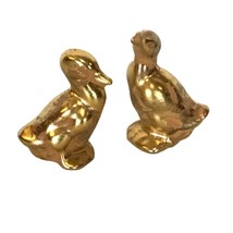 Vintage Stangl Pottery Granada Gold Vintage Terracotta Pottery Duck Figurines - £18.00 GBP