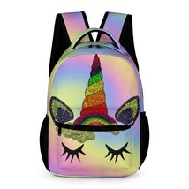 Mondxflaur Unicorn Backpacks for School Kids Teen Schoolbag Lightweight 16.2in - £27.96 GBP