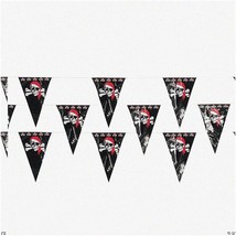 Skull &amp; Crossbones Spectacle: 100ft Pirate Banner &amp; Pennant Set - Perfec... - $28.70