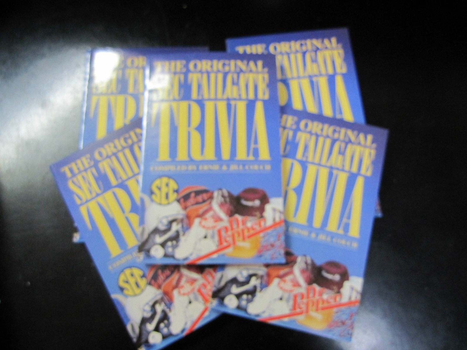 Lot of 5 Dr Pepper "The Original SEC Tailgate Trivia" Book 1987 - $4.46