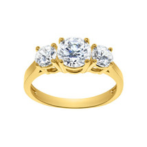 Precious Stars 14k Gold 1 3/4ct Round-cut Diamonette CZ Engagement Ring - $4,677.54 MXN+