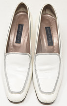 Anne Klein II Womens White Leather Heel Shoes 8 N - £27.13 GBP