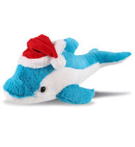 Santa Dolphin Stuffed Animal Plush Soft Toy With Santa Hat, 18 Inches - $46.99