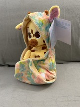 Disney Parks Animal Kingdom Baby Giraffe in a Hoodie Pouch Blanket Plush Doll image 3