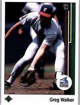 1989 Upper Deck 231 Greg Walker  Chicago White Sox - £0.77 GBP