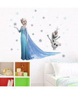 Frozen Princess Wall Decal Elsa Olaf Stickers Vinyl Bedroom Kids Nursery... - $18.65