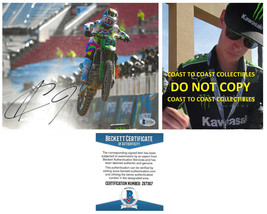 Adam Cianciarulo Supercross Motocross signed 8x10 photo proof Beckett au... - £86.55 GBP