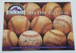 Vtg Colorado Rockies Baseball Team Wall Calendar Inaugural Year 1993 1994 MLB  - £11.40 GBP