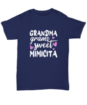 Grandma T Shirt Grandma Grams Sweet Mimicita Navy-U-Tee - £14.31 GBP