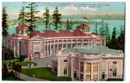 Forestry Building Washington State Building Foreground Mitchell Postcard - £11.81 GBP