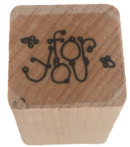 DOTS Rubber Stamp For You Gift Tag Card Making Words Present Special Occassions - $3.50