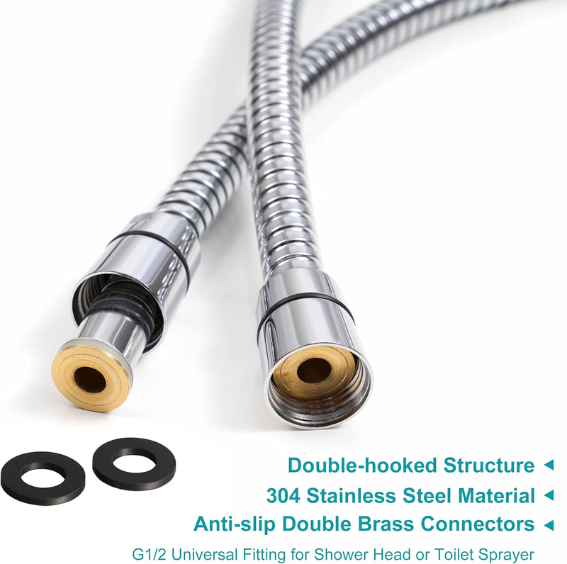 Shower Hose Replacement,79 Inches Extra Long Stainless Steel Handheld Shower Hea Item image 2