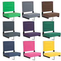 Stadium Arena Bleacher Thick Seat Cushion Chair Portable Folding Backrest 9color - £75.22 GBP