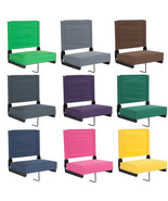 Stadium Arena Bleacher Thick Seat Cushion Chair Portable Folding Backres... - £76.73 GBP