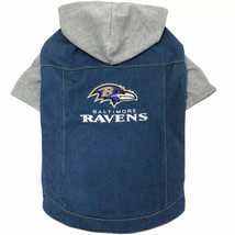 Pets first baltimore ravens denim hoodie for dogs  large   thumb200