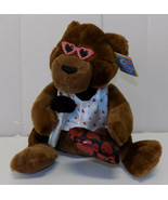 The Petting Zoo Love Me Tender Valentine&#39;s Singing Teddy Bear - £23.21 GBP