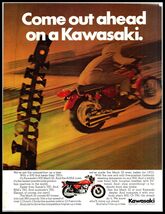1972 Magazine Motorcycle Print Ad - KAWASAKI 500- MACH III A7 - $4.74