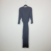 NY Collection Womens Plus 1X Black Faux Wrap Maxi Dress NWT AE78 - £25.84 GBP