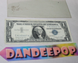 Vintage One Silver Certificate Dollar Bill Money 1957B T91323227A Washin... - $14.84