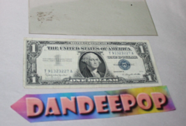 Vintage One Silver Certificate Dollar Bill Money 1957B T91323227A Washin... - $14.84