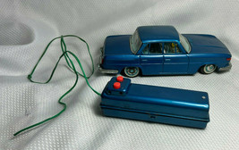 Vtg Made In Japan Battery Power Wired Remote Control Blue BMW Tin Litho ... - $99.95