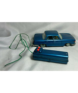 Vtg Made In Japan Battery Power Wired Remote Control Blue BMW Tin Litho ... - £79.20 GBP
