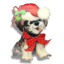 Vintage Eureka Christmas Diecut Christmas Puppy Dog Double Sided Cutout BM - $19.95