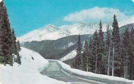 Berthoud Pass U.S. 40 Colorado Scenic Road Ski Road Postcard Unposted - £7.90 GBP