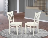 Set Of Two East West Furniture Groton Dining Chairs With A Wooden Seat A... - £133.74 GBP