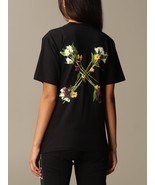 Off-White Floral Arrows T-Shirt Black XS - $3,411.82 MXN