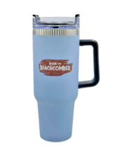 Don The Beachcomber Blue Travel Tumbler Mug w/Straw - 40oz Stainless Tiki New - £31.26 GBP